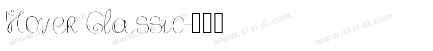 Hover Classic字体转换